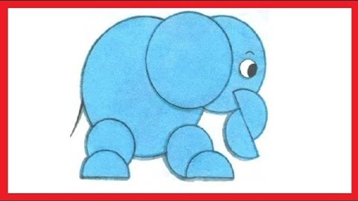 Аппликация слон из кругов презентация