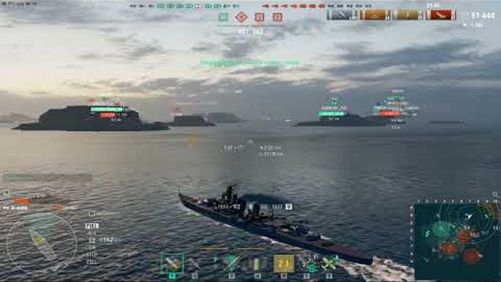 Японский крейсер Aova.Игра Мир Кораблей