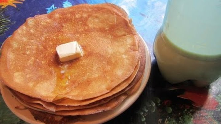 Блины из бутылки рецепт с фото из молока
