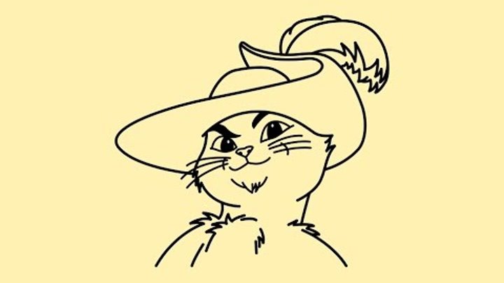 Как рисовать шляпу кота