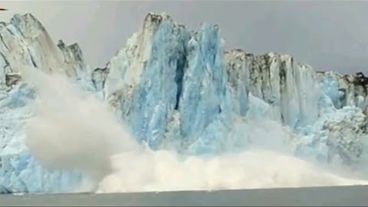 Shocking huge Glacier calving creates huge wave like tsunami 2017 ...