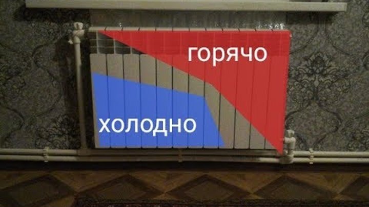 холодный низ радиатора. радиатор на трубу. батареи снизу в частном доме. верх и низ радиатора отопления. почему радиатор наполовину холодный.
