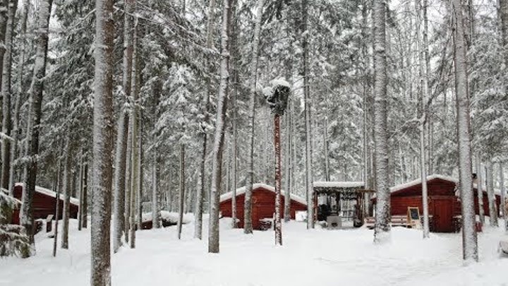 Зима в Партизанской деревне | ПАРК "ПАТРИОТ"