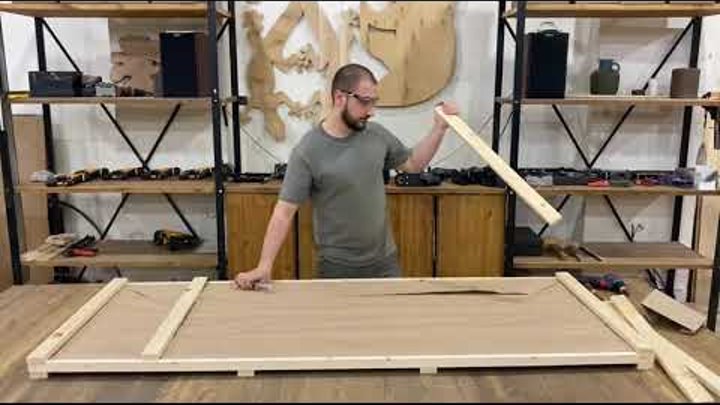 Как снять деревянную упаковку панно из можжевельника