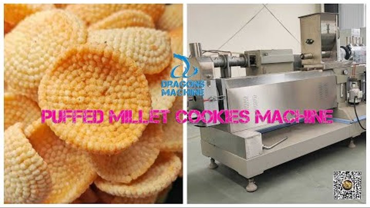 Puffed Millet Cookies Machine #ricesnacksmachine #puffcerealextruder # ...