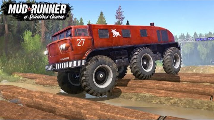 Spintires: MudRunner - Zil 167 All Terrain Vehicle 6x6 Test on a Dif ...