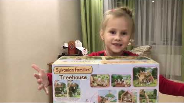 Sylvanian Families (Сильваниан Фэмилис) дом на дереве + семья кроликов ...