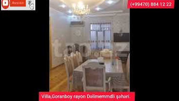 Goranboy şəhərində Villa Satılır 55 000 Azn Tel:Rəşid (070) 308-12-22