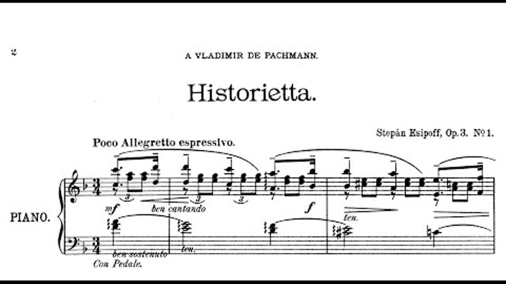 Anton Strelezki | Historietta, Op.3/1