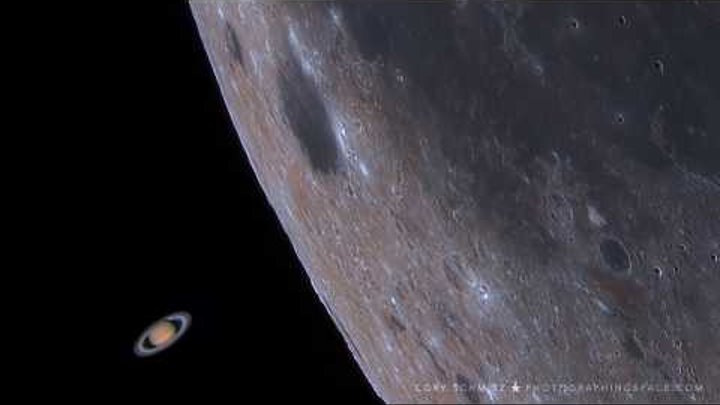 Saturn occultation by the moon, March 2019, from South Africa