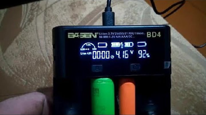 Умное зарядное устройство  BASEN BD4, распаковка!