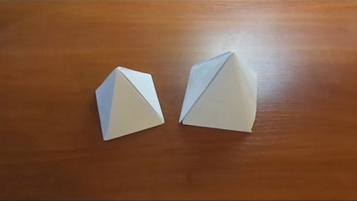 Пирамида оригами схема | Инструкции по оригами, Поделки, Оригами