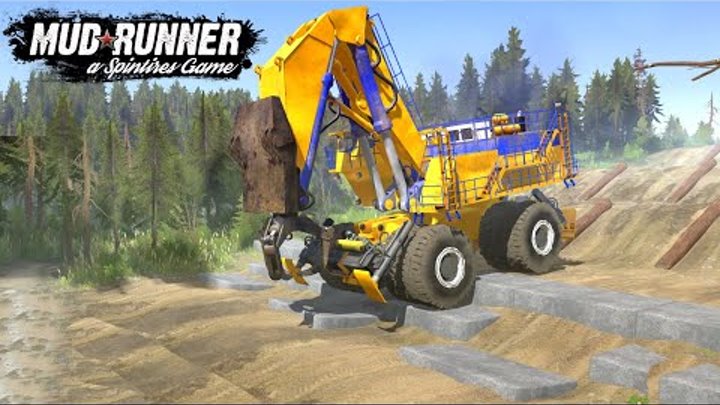 Spintires: MudRunner - Giant Mining Excavator Fails on the Difficult ...