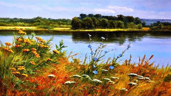 Полевые цветы и травы художника Алексея Аникина.