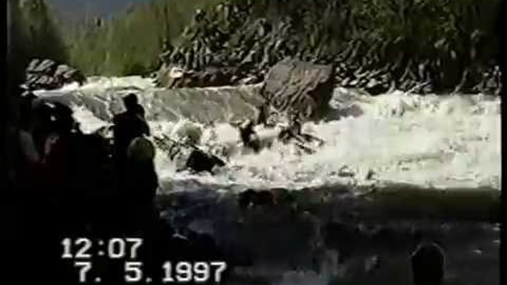 Соревнования на реке Белая, Кавказ 1997 году