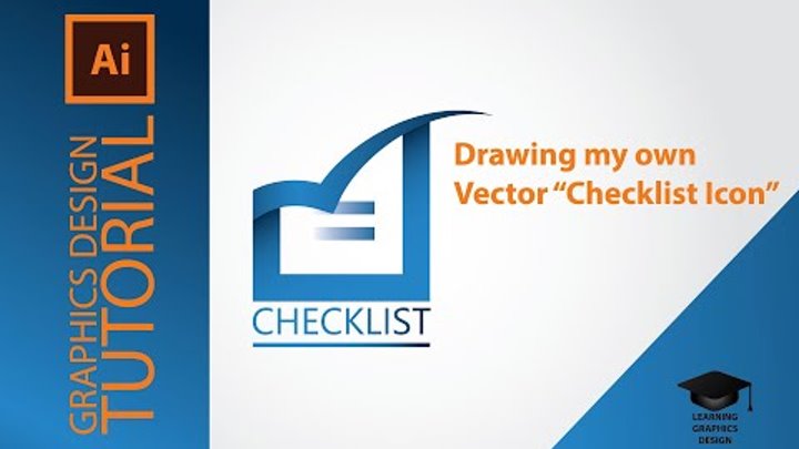 how to draw my own vector checklist icon for my upcoming multimedia ...