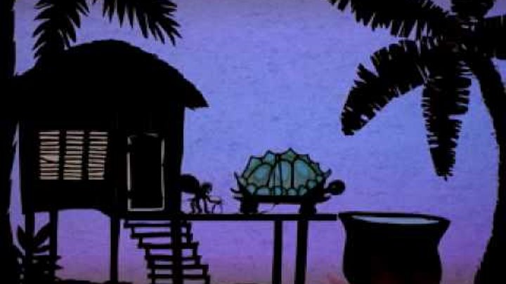 Turtle's Escape - Stop Motion Animation with Cut Paper