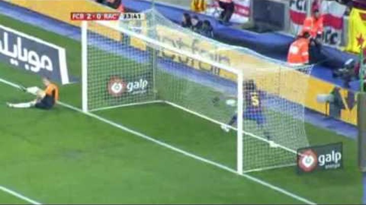 FC Barcelona 4-0 Racing Santander [ highlight ] [ HQ ] 20/02/2010  [ ...