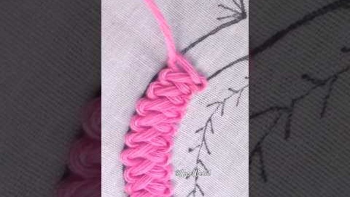 super gorgeous braid stitch | Basic hand embrooidery learning 3