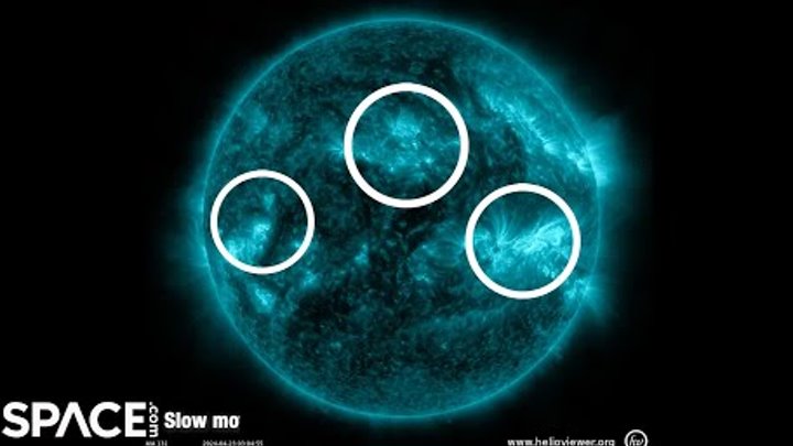 Sympathetic solar flare! 4 regions on Sun erupt at nearly the same time
