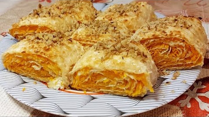 Рулет с тыквой в духовке