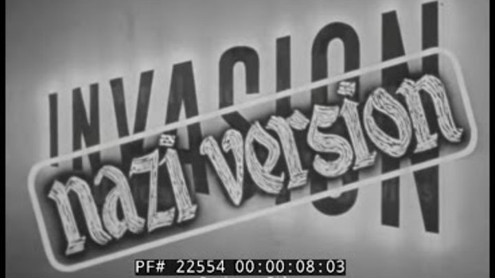 GERMAN VERSION OF THE D-DAY INVASION FILM MADE BY O.S.S. IN WWII 22554