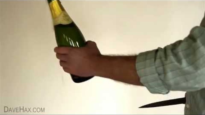 Как открыть шампанское ножом или современный сабраж