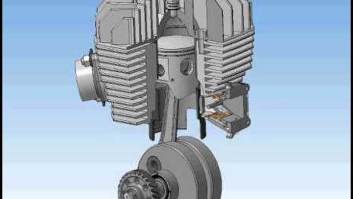 Двигатель д3. Бесшатунный механизм ИЖ ПС 400. 3d модель двигателя ИЖ Юпитер 5. 3d модели двигателя ИЖ Юпитер. 3 Д модель двигателя ИЖ Планета.