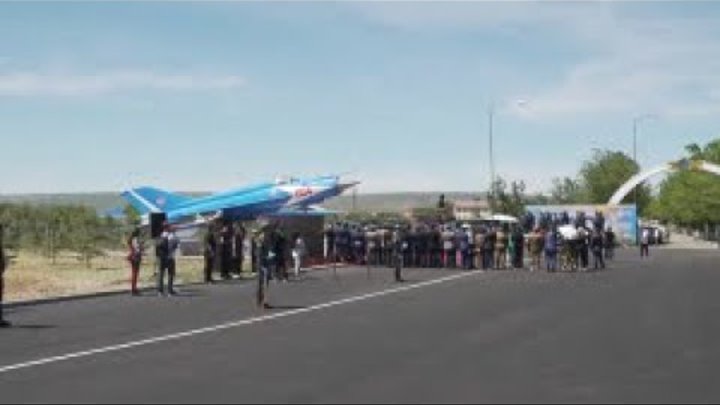Авиабазе в Талдыкоргане присвоили имя лётчика Сергея Луганского
