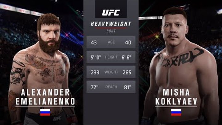 Alexander Emelianenko vs. Mikhail Koklyaev (EA sports UFC 2)
