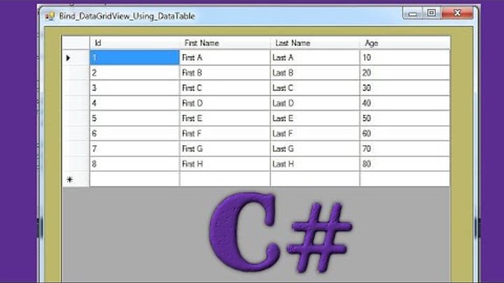 C# - How To Populate DataGridView From DataTable In C# [ With Source Code ]