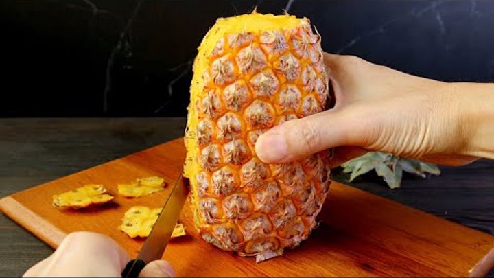 Как почистить ананас или как нарезать ананас? Быстро и красиво 🍍