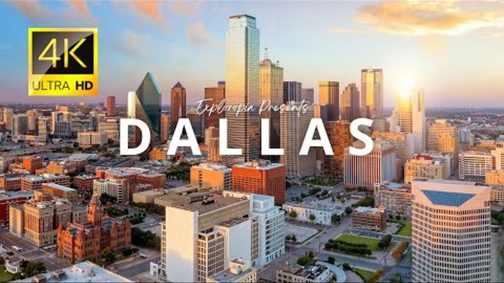 Dallas, Texas, USA 🇺🇸 in 4K ULTRA HD 60FPS Video by Drone