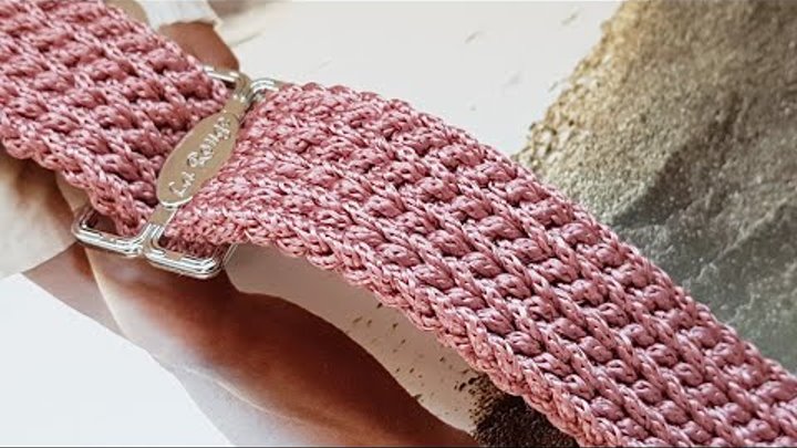 Мастер-класс плоского жгута крючком ❤ crochet pattern.