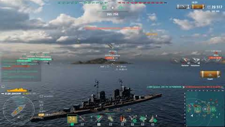 Крейсер Дмитрий Донской.  Игра World Of Warships