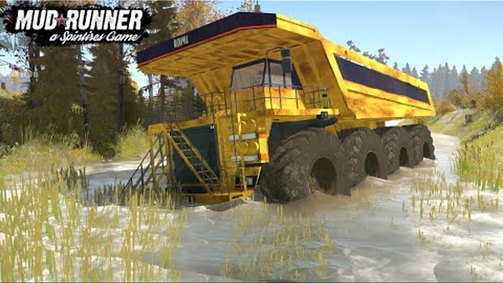 Spintires: MudRunner - CATERPILLAR 8X8 Monster Truck Driving On The  ...