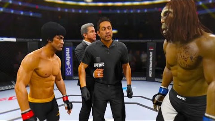 Bruce Lee vs. Man Snake (EA sports UFC 2)