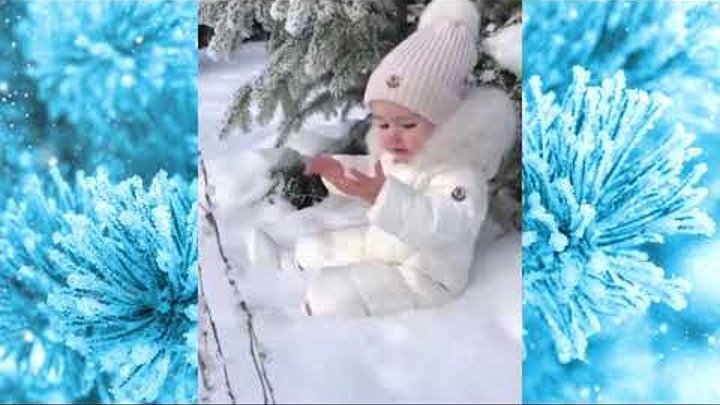 Весёлое видео про детишек и зиму #видео