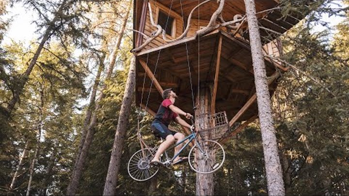 Tree House Bicycle Elevator (How It Works) + Upgrades