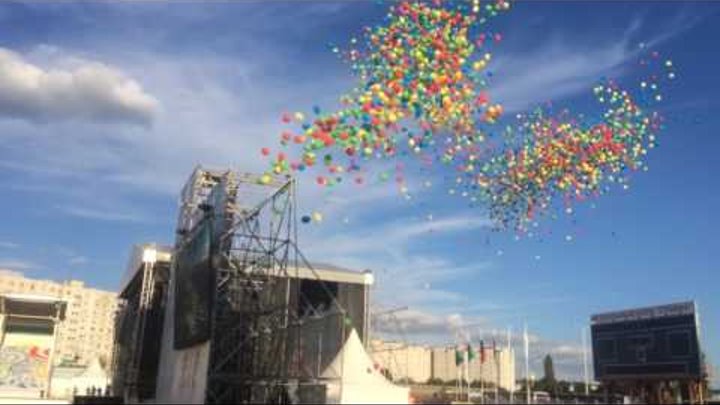 Запуск воздушных шаров от Компании Шар-Дизайн