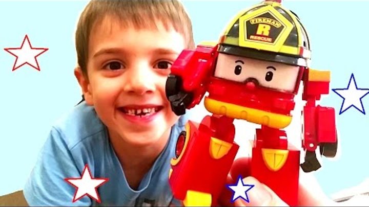 Робокар Рой Пожарная Машина Для Детей Играемся Видео Для Детей