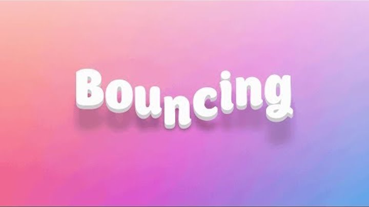 Animation bouncing text effect