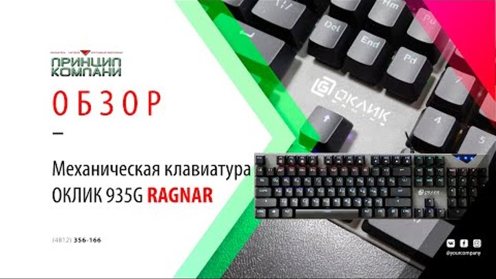 Обзор  Игровая механическая клавиатура Oklick 935G RAGNAR