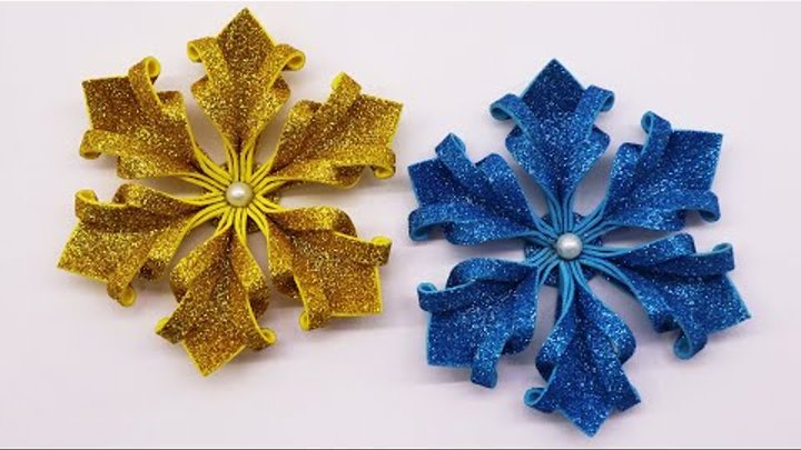 Snowflakes for Christmas Tree Decor 🎄 DIY Christmas Ornaments with  ...
