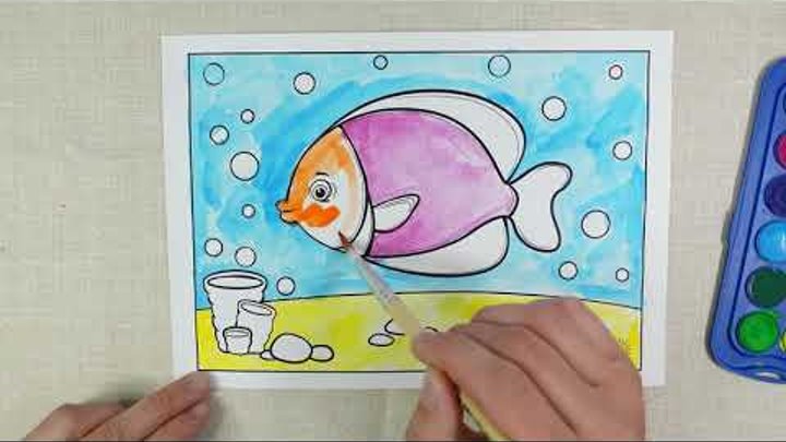 Printable coloring pages for kids - Sea creatures