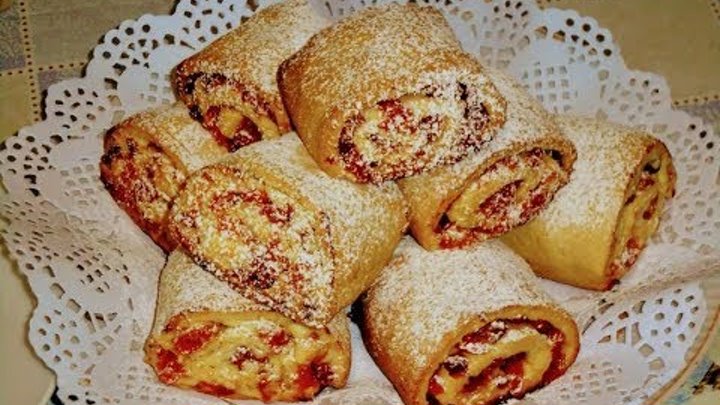 Творожное печенье с курагой