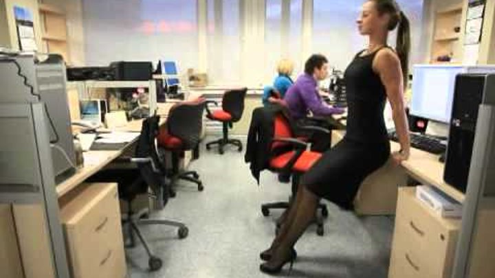 Упражнения в офисе при сидячей работе