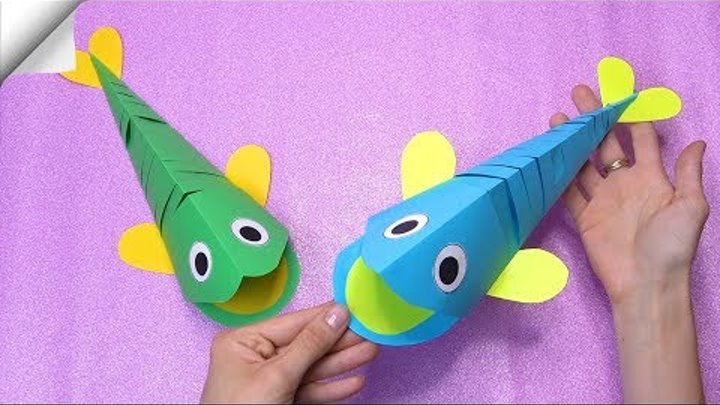 DIY paper crafts for kids | Paper Fish