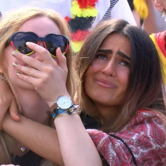 Реакция болельщиков на поражение сборной Германии
