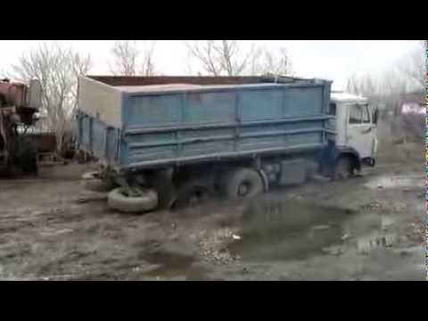 Камаз не вытянул на подъем